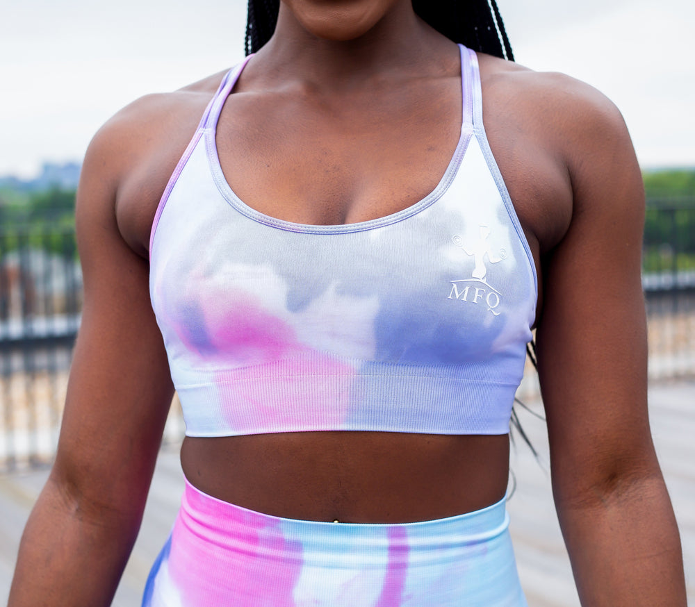 Ride or Dye Purple Sports Bra