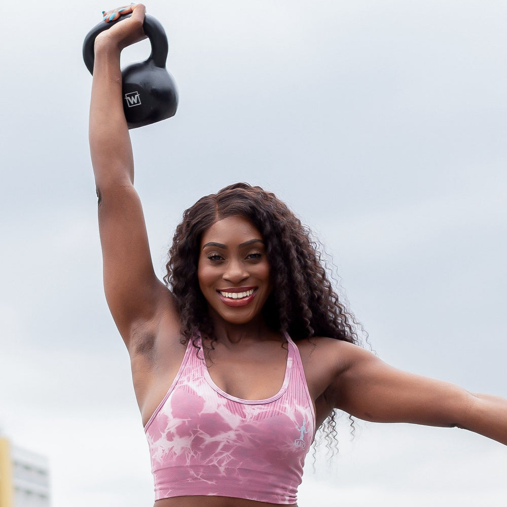 Lilac Marble Sports Bra