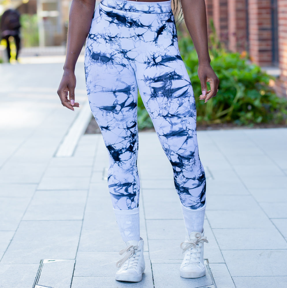 Black/White Marble Leggings