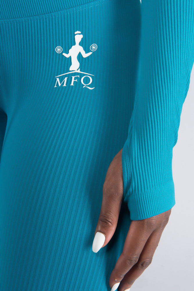 MFQ ODB Teal Appeal Ribbed Leggings