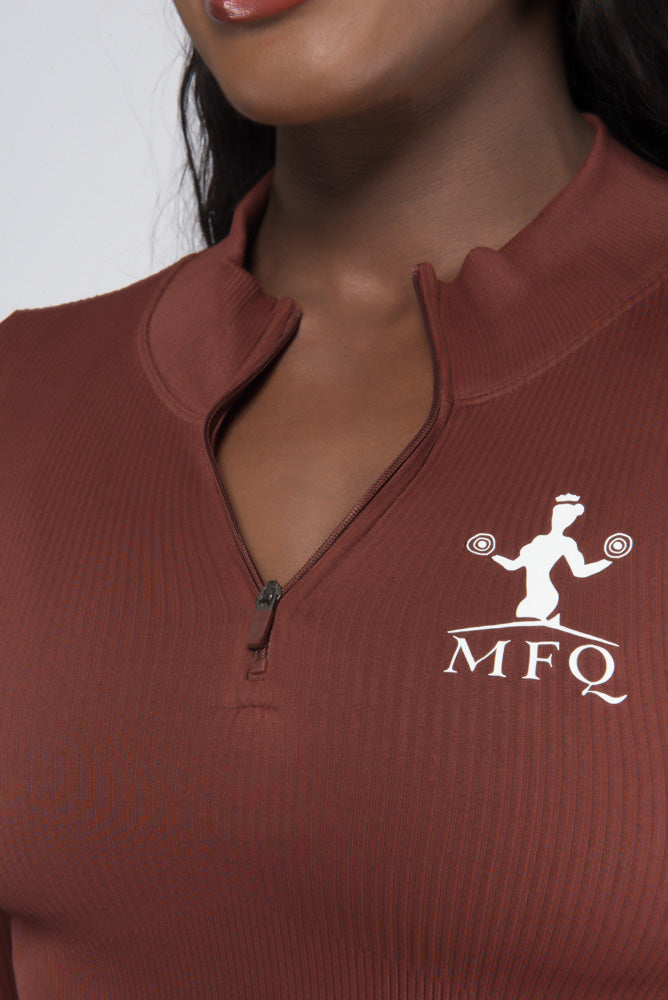 MFQ ODB Nude Long Sleeve Crop