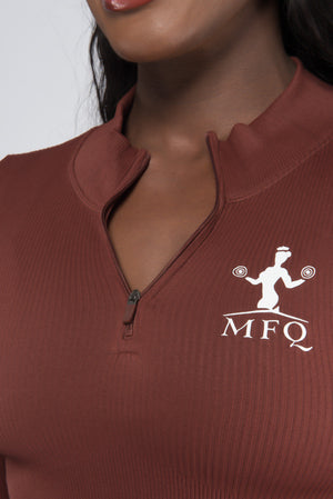 MFQ ODB Nude Long Sleeve Crop