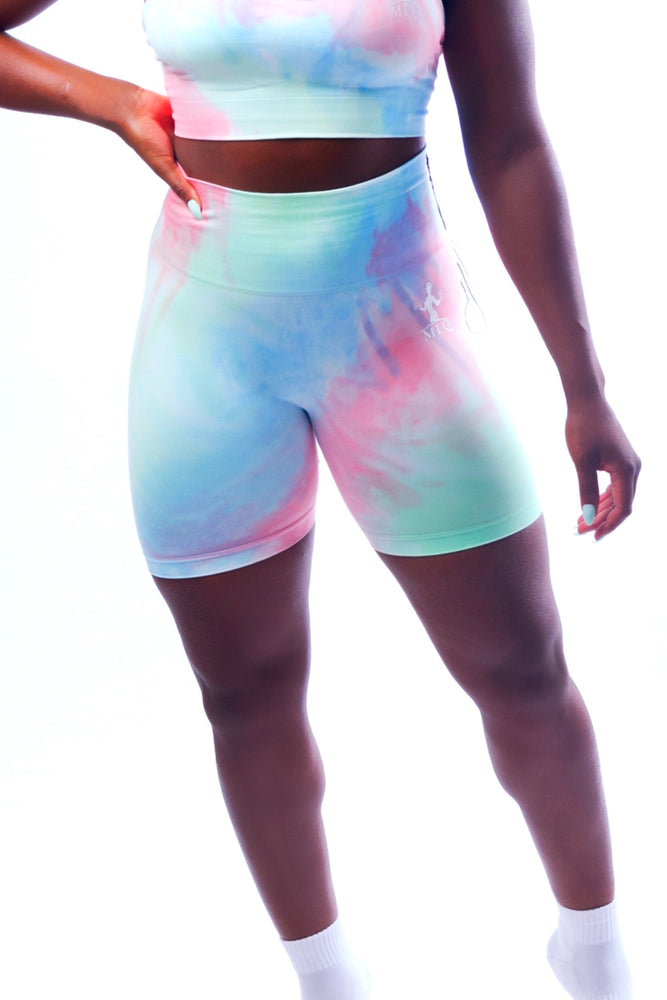 MFQ Ride or Dye Aqua Shorts