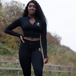 MFQ ODB Black Long Sleeve Crop