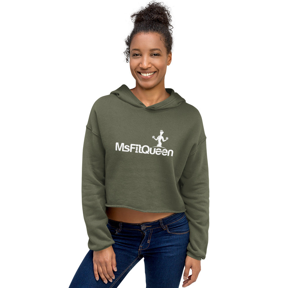 MsFitQueen Logo Crop Hoodie