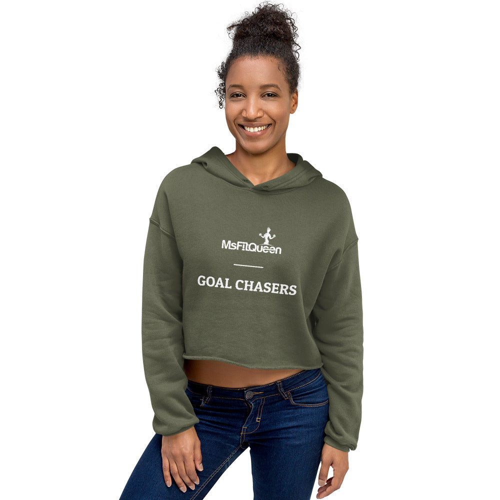 
            
                Load image into Gallery viewer, Goal Chasers Crop Hoodie
            
        