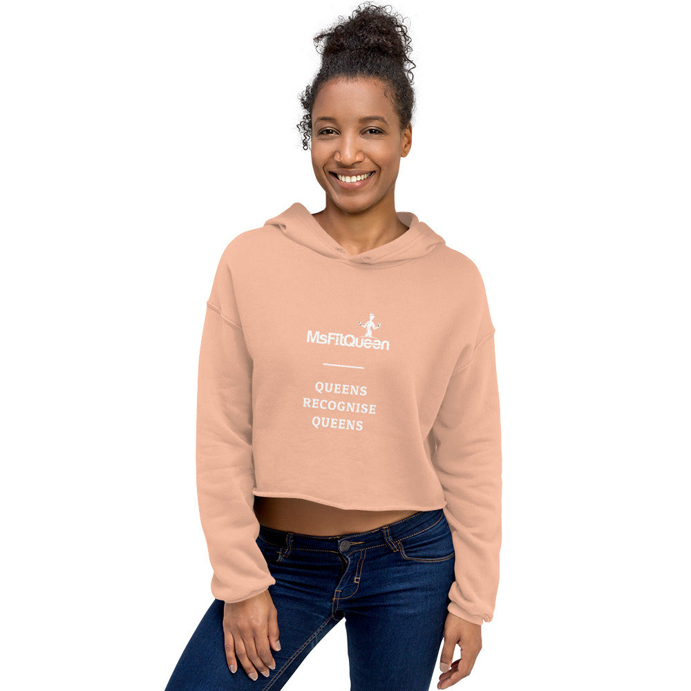 Queens Crop Hoodie